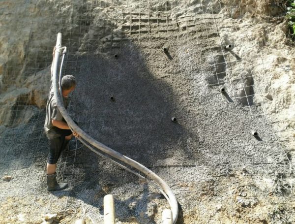 Guniting Of Slope for DBKK quarters mile 2 Jalan Tuaran