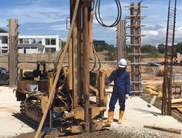 Micro Piling works for proposed G-Mart at Lok Kawi
